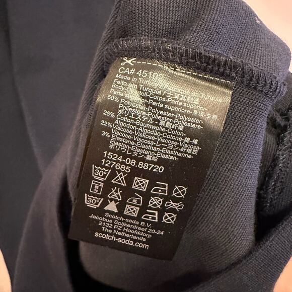 Maison Scotch Scotch & Soda Blue Long Sleeve Panel Dress 2 - Picture 7 of 8